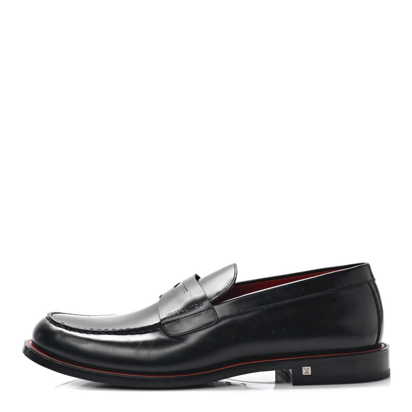 Calfskin Mens Loafers 8.5 Black
