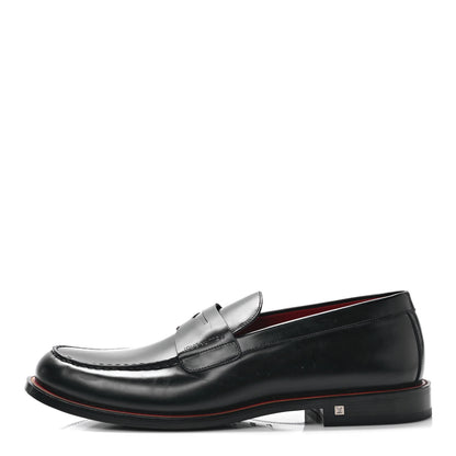 Louis Vuitton Calfskin Mens Loafers 8.5 Black 1 of 8
