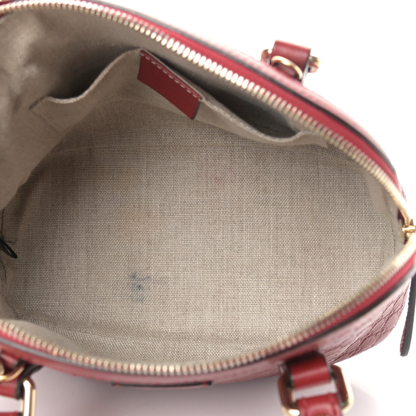 Soft Microguccissima Mini Dome Bag Rosso