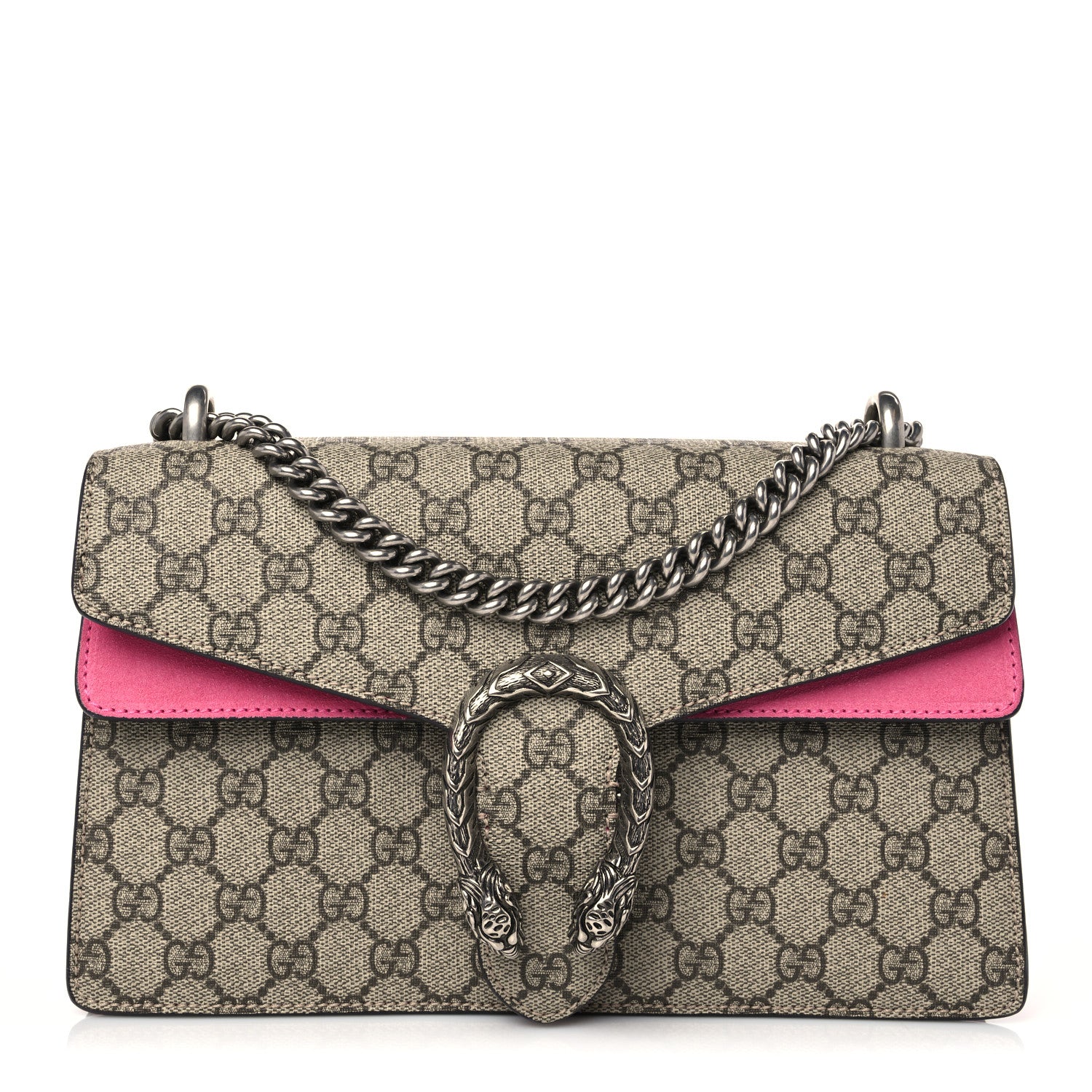Gucci GG Supreme Monogram Small Dionysus Shoulder Bag Pink 1 of 10