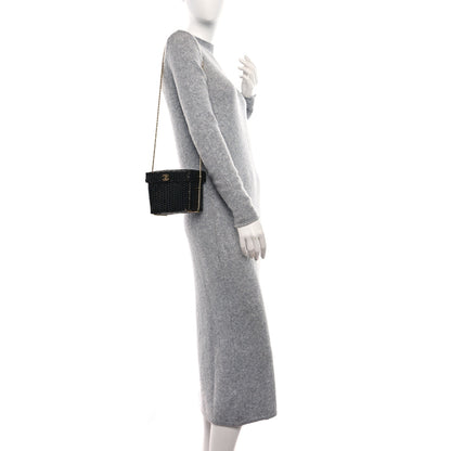 Chanel Patent Rattan Basket Shoulder Bag Black 2 of 9