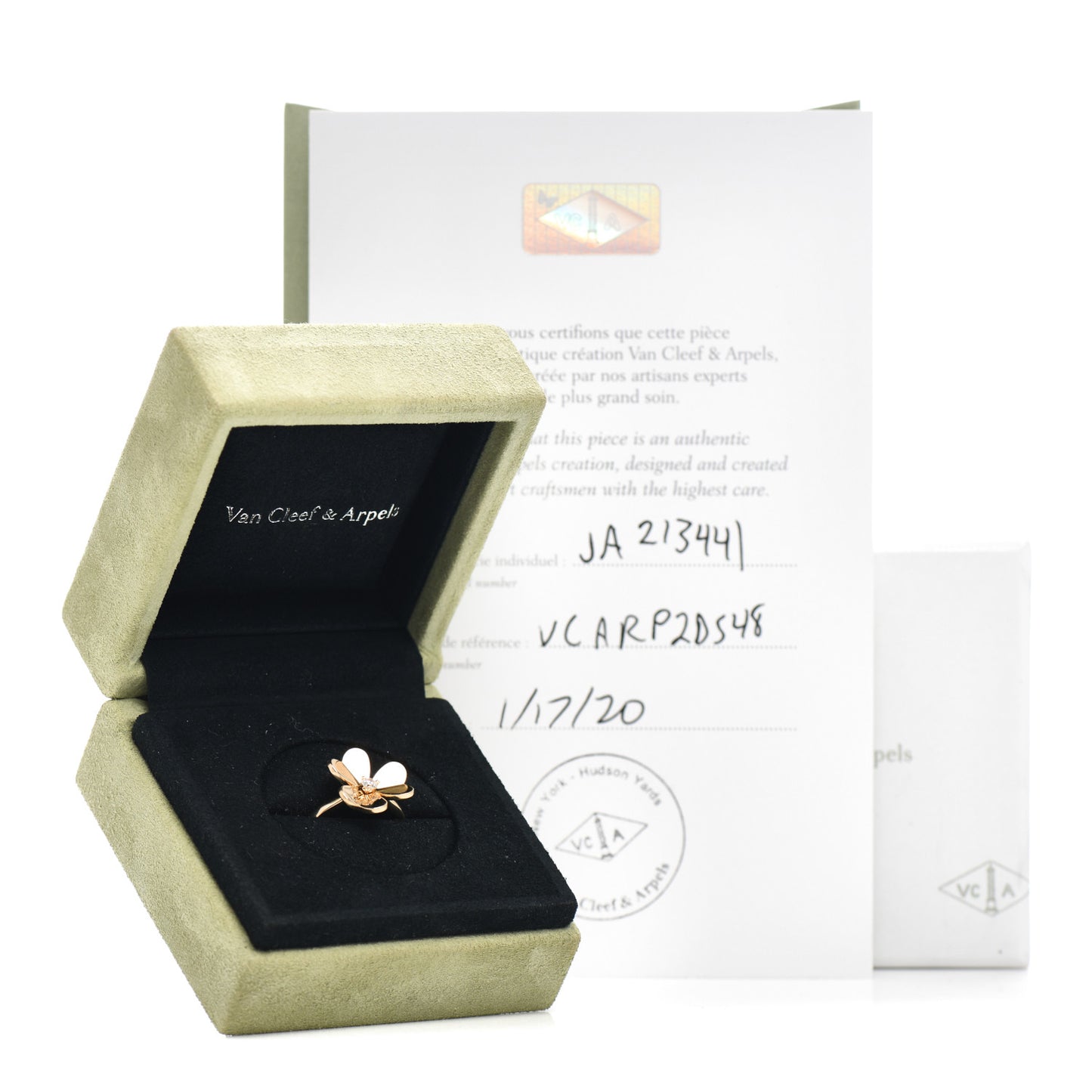 18K Yellow Gold Diamond Small Frivole Ring 48 4.5
