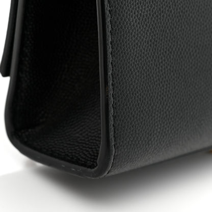 Saint Laurent Grain De Poudre Medium Classic Monogram Kate Tassel Satchel Black 12 of 13