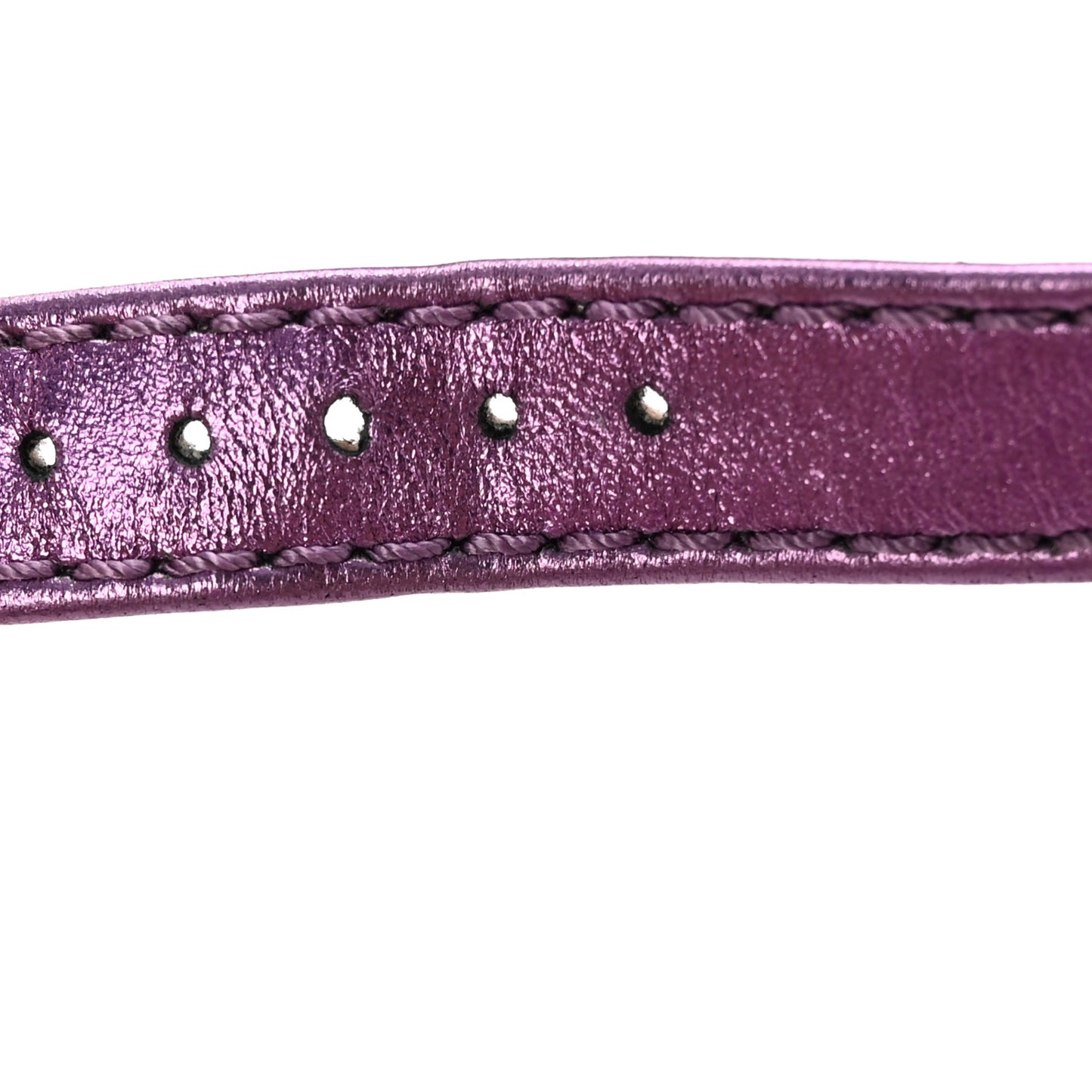 Metallic Nappa Horsebit Cross Strap 95mm Sandals 38.5 Violet