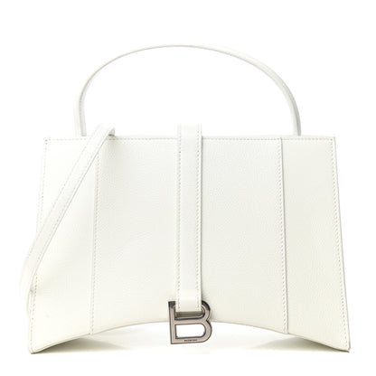 Balenciaga Grained Calfskin XS Hourglass East West Tote White 1 of 9