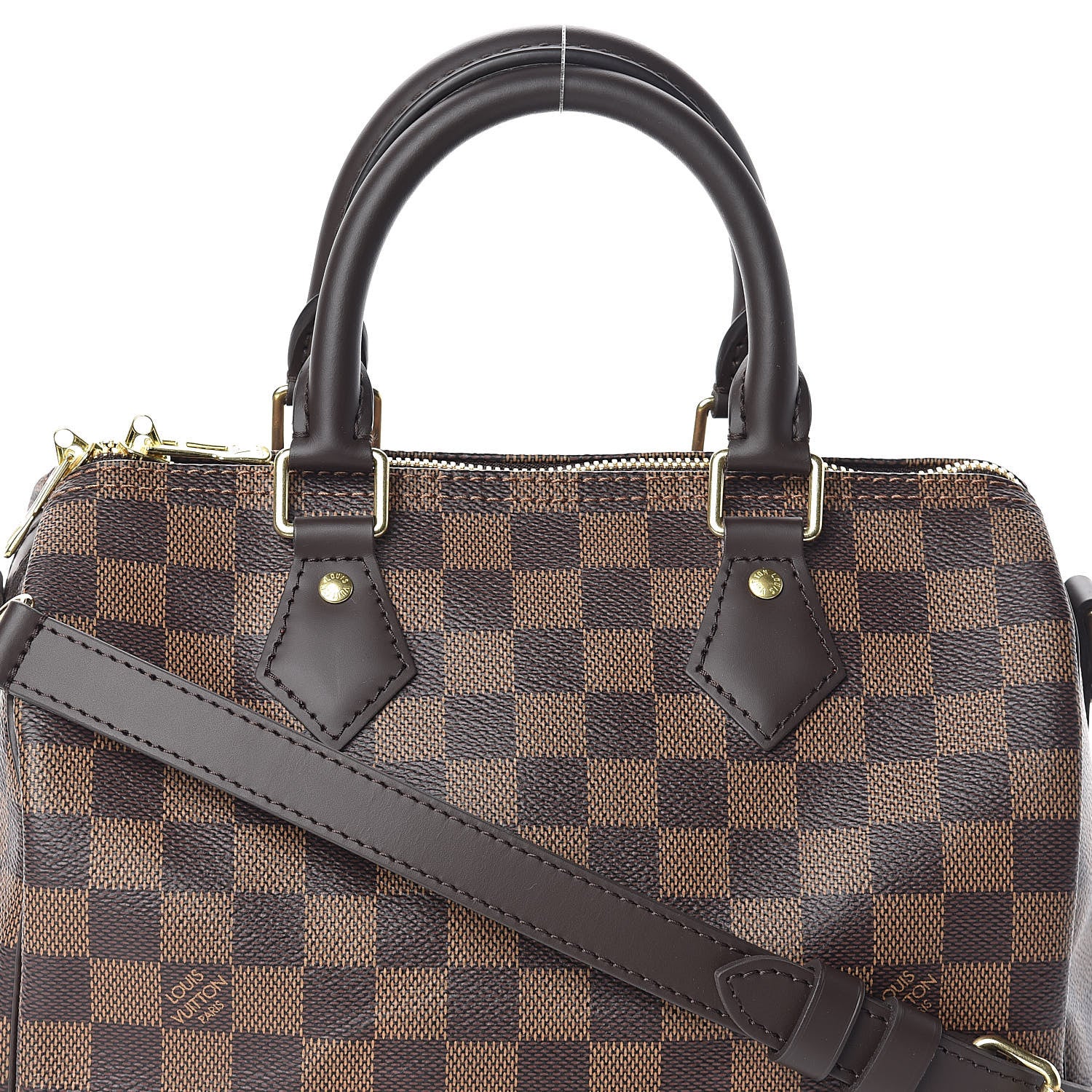 Louis Vuitton Damier Ebene Speedy Bandouliere 25 8 of 10