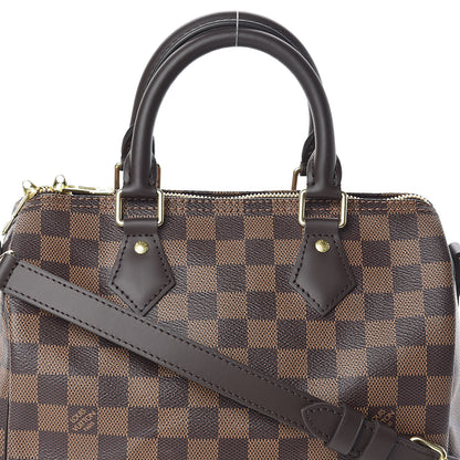 Louis Vuitton Damier Ebene Speedy Bandouliere 25 8 of 10
