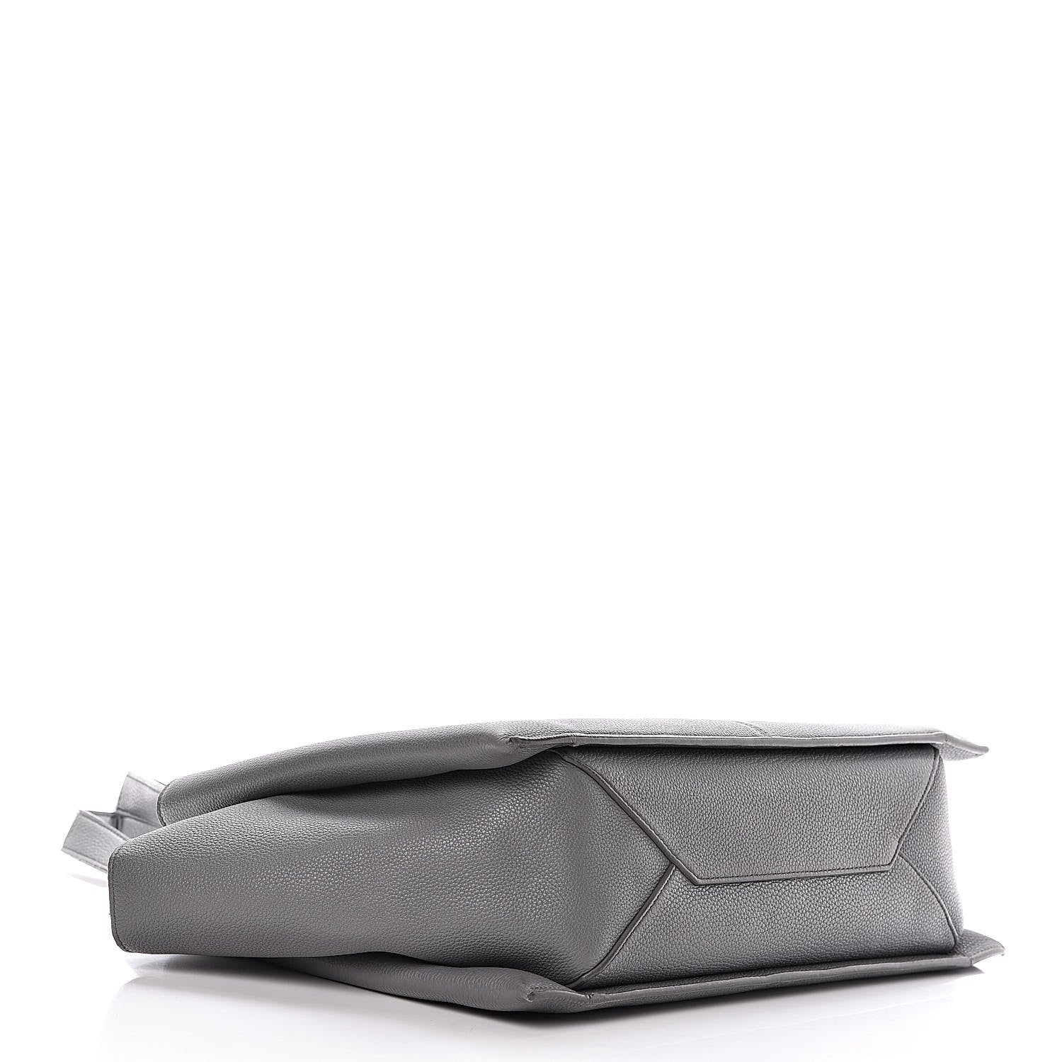 Celine Baby Grained Calfskin Medium Tri-Fold Bag Grey 4 of 15