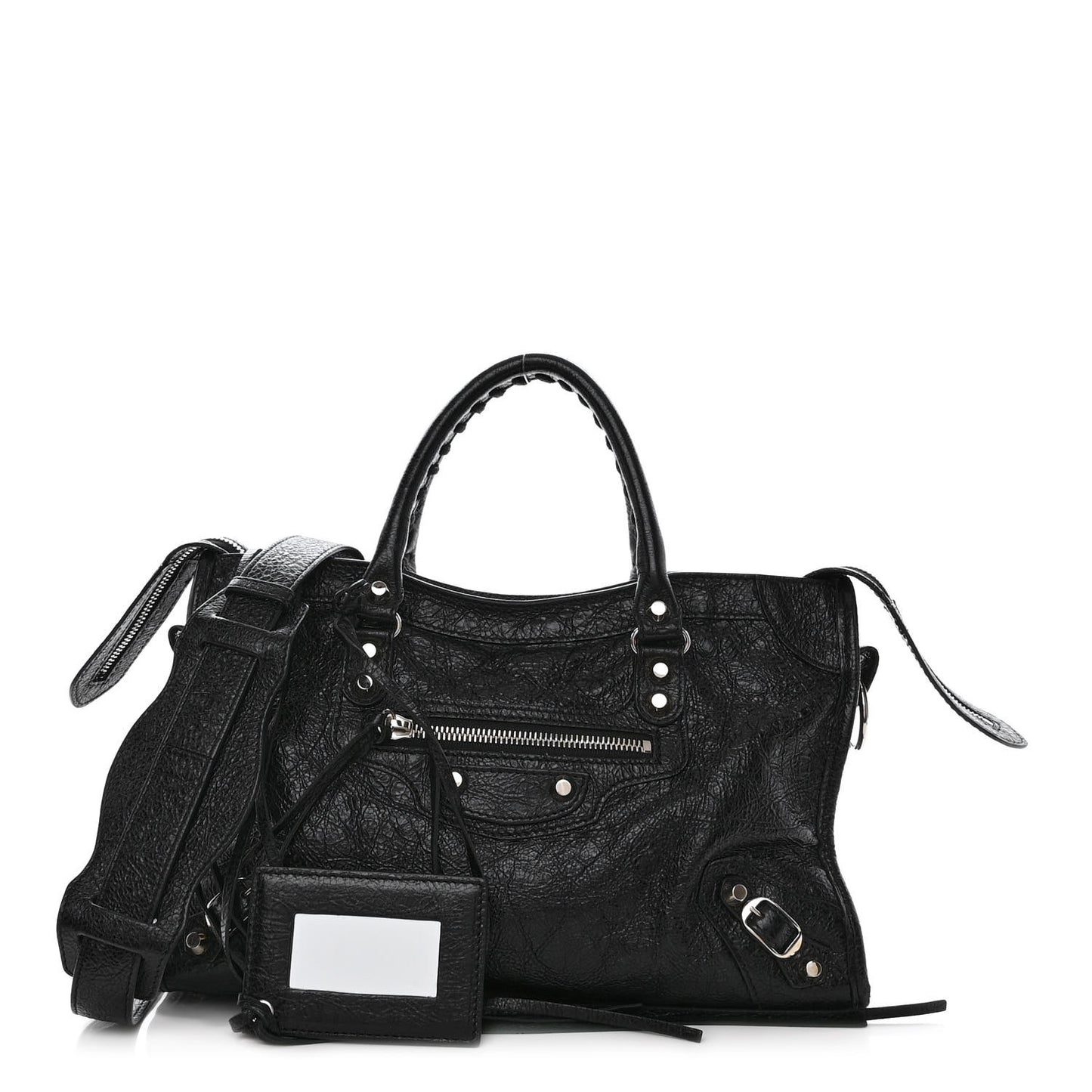 Agneau Classic Silver Hardware S City Black