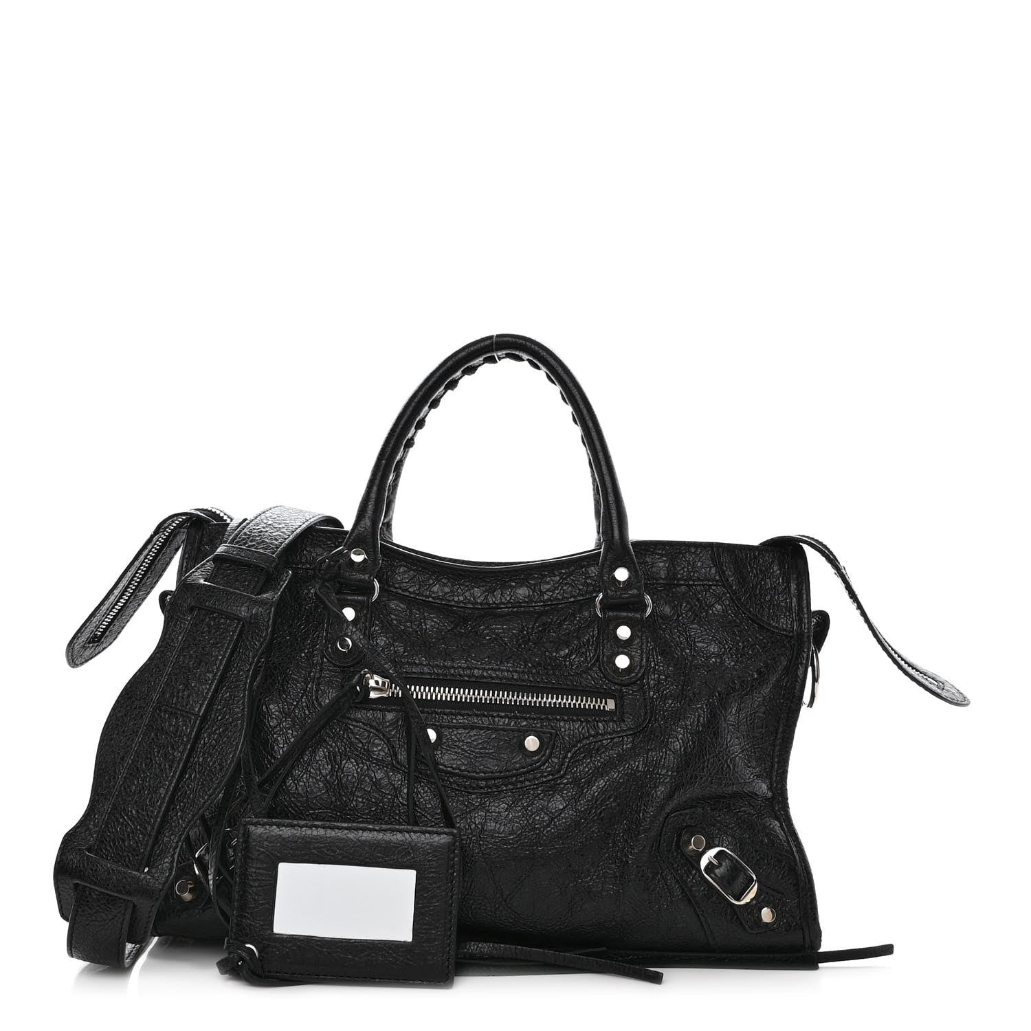 Balenciaga Agneau Classic Silver Hardware S City Black 1 of 9