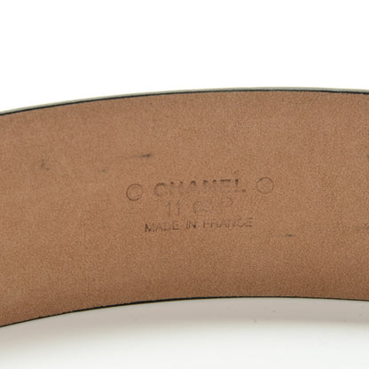 Chanel Baguette Crystal Lambskin CC Belt 80 32 Black 8 of 10