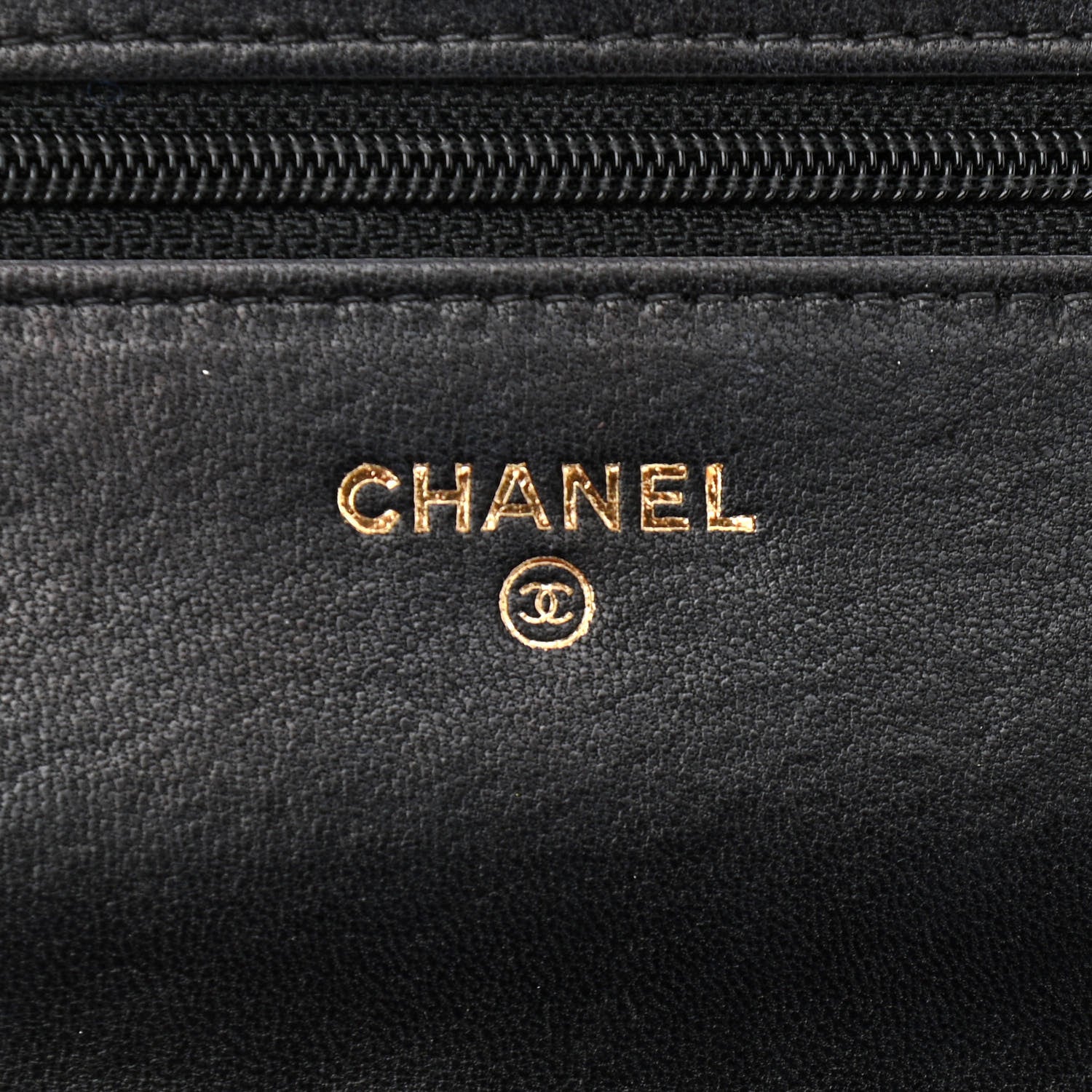 Chanel Lambskin Quilted Wallet On Chain WOC Black 7 of 13