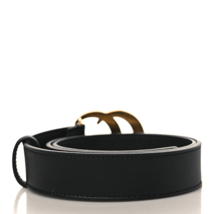 Gucci Calfskin Double G 40mm Belt 75 30 Black 2 of 5