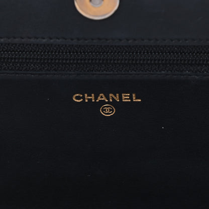 Chanel Caviar Quilted Boy Wallet On Chain WOC Black 6 of 10
