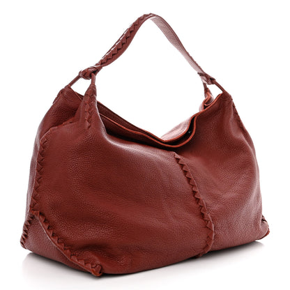 Bottega Veneta Washed Cervo Deerskin Large Hobo Brique 3 of 11