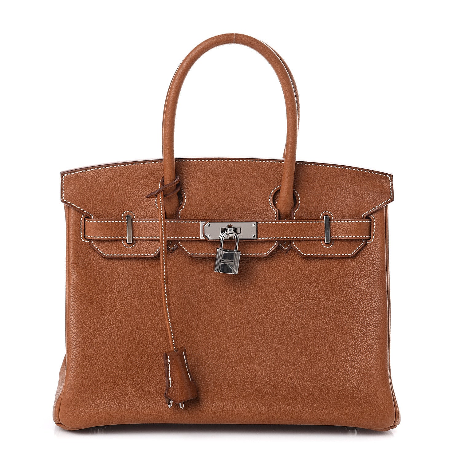 Hermes Natural Barenia Faubourg Birkin 30 Fauve 1 of 7