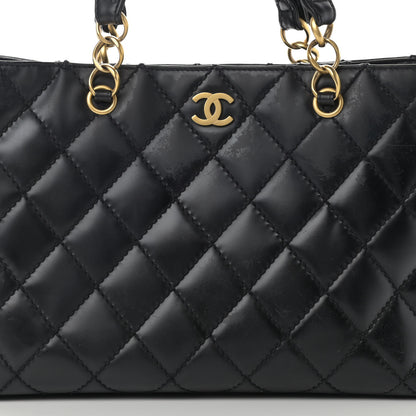 Chanel Calfskin Stitch Surpique Tote Black 7 of 21