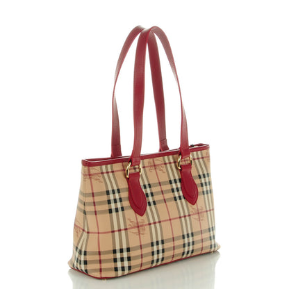 Burberry Haymarket Check Medium Regent Tote Red 3 of 8
