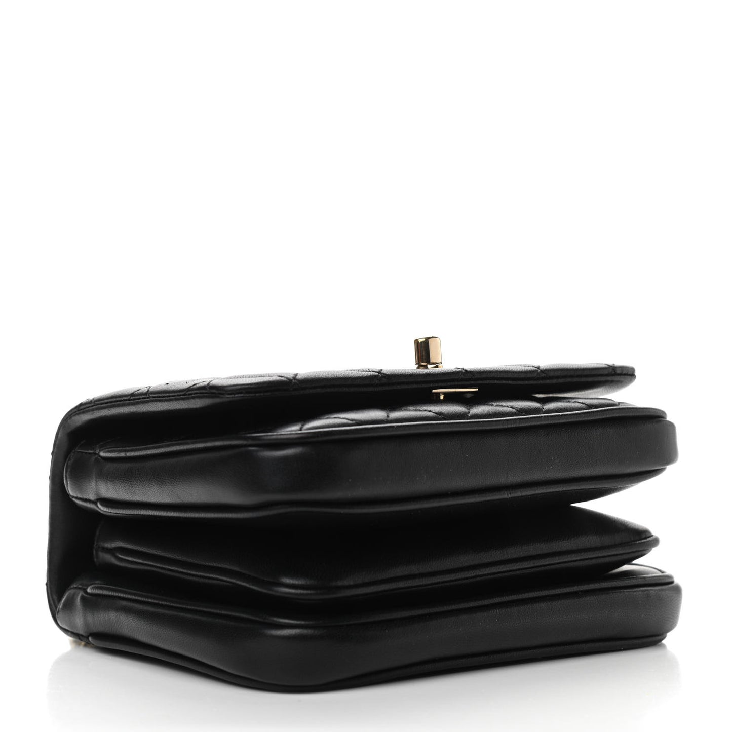 Lambskin Quilted Mini Citizen Chic Flap Black