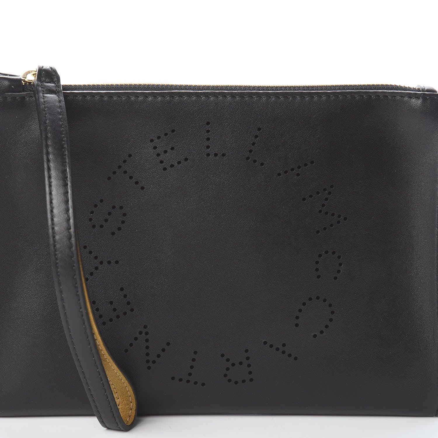 Stella McCartney Alter Nappa Perforated Logo Pouch Black 6 of 6