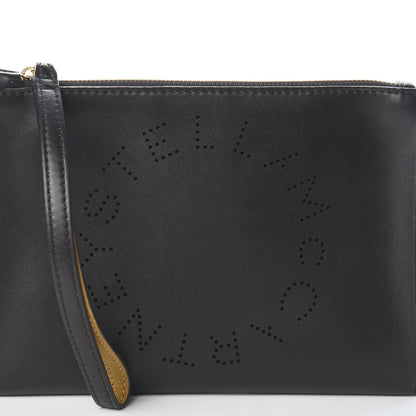 Stella McCartney Alter Nappa Perforated Logo Pouch Black 6 of 6