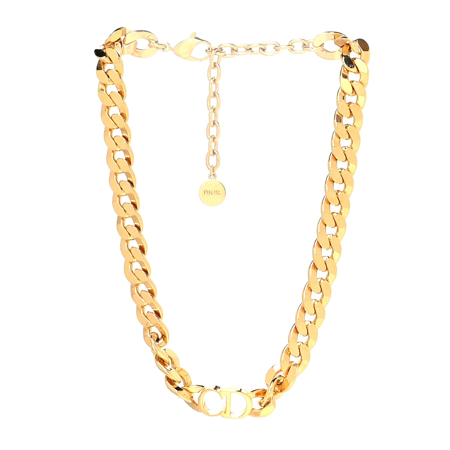 Metal Danseuse Etoile Chain Choker Necklace Gold