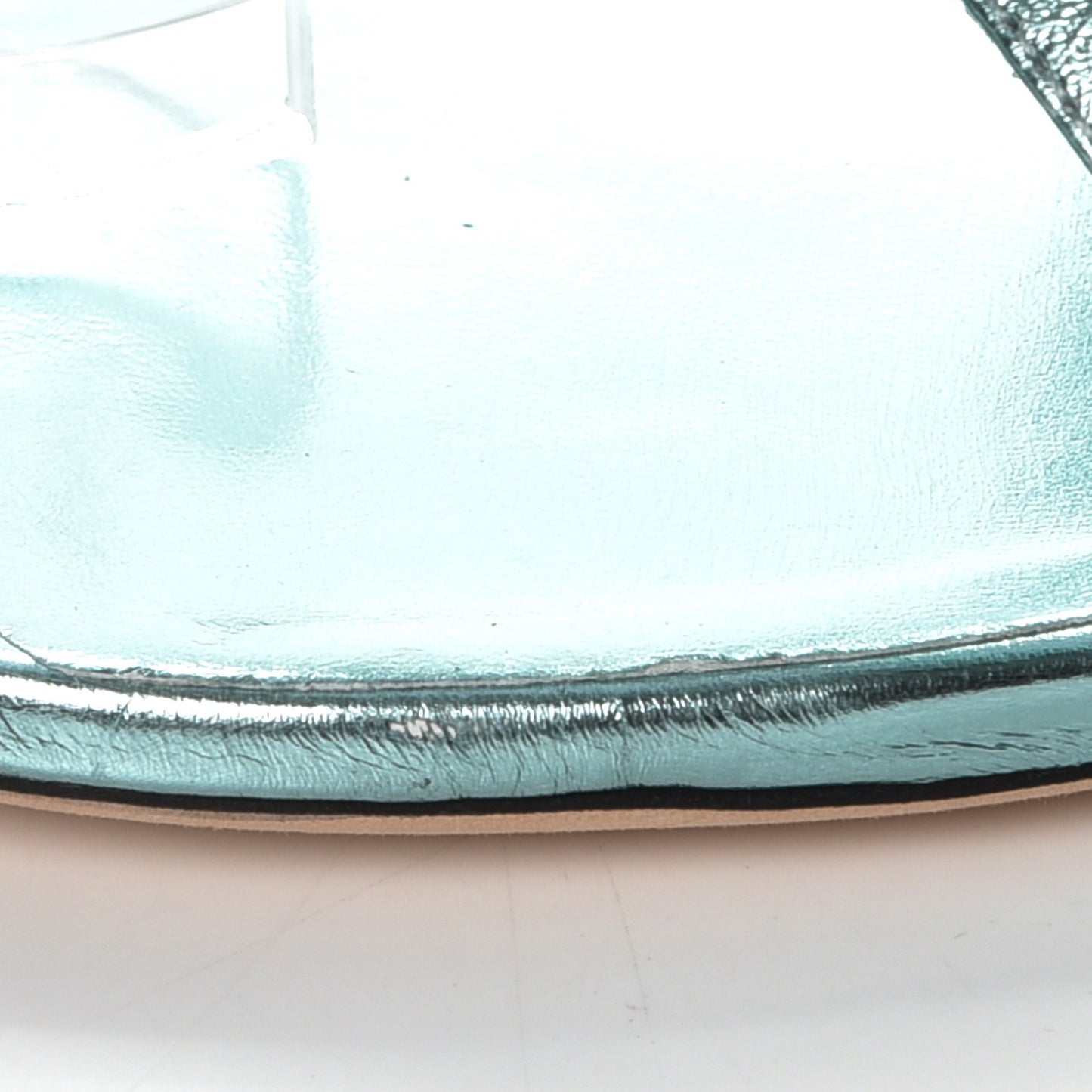Nappa Crystal GG Thong Sandals 36 Lago