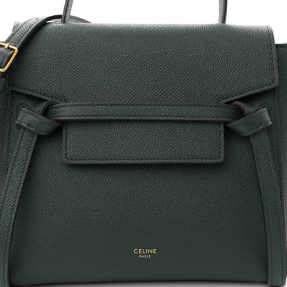 Celine Grained Calfskin Nano Belt Bag Amazone 8 of 10