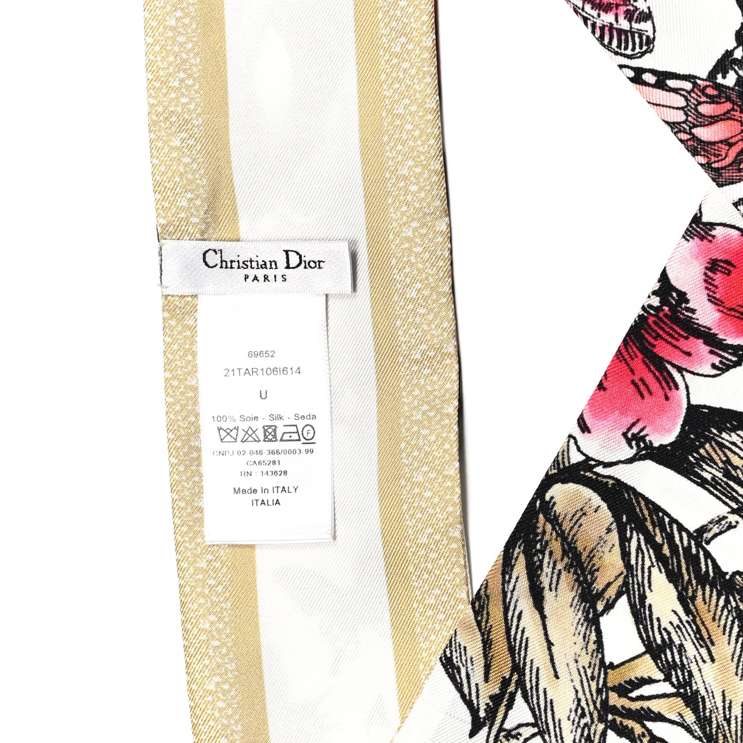 Silk Hibiscus Mitzah Scarf Multicolor