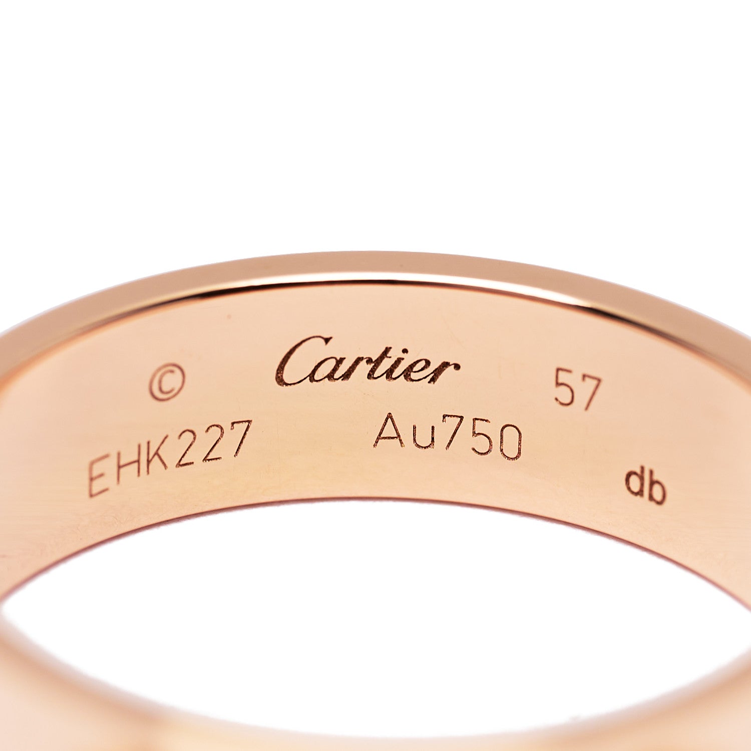 Cartier 18K Pink Gold 5.5mm LOVE Ring 57 8 4 of 5