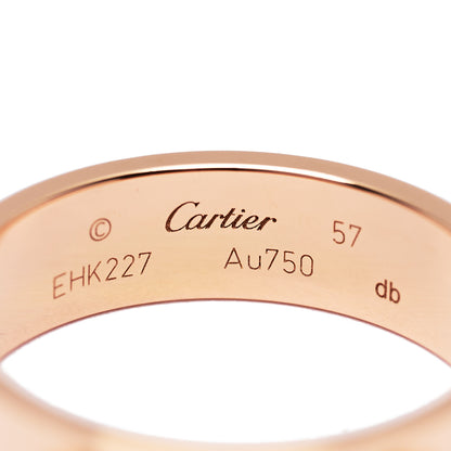 Cartier 18K Pink Gold 5.5mm LOVE Ring 57 8 4 of 5