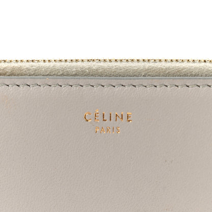 Celine Lambskin Large Zip Around Multifunction Wallet Grey 7 of 10