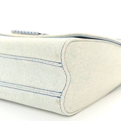 Louis Vuitton Denim Twist Shoulder Bag MM Blue Denim 9 of 9