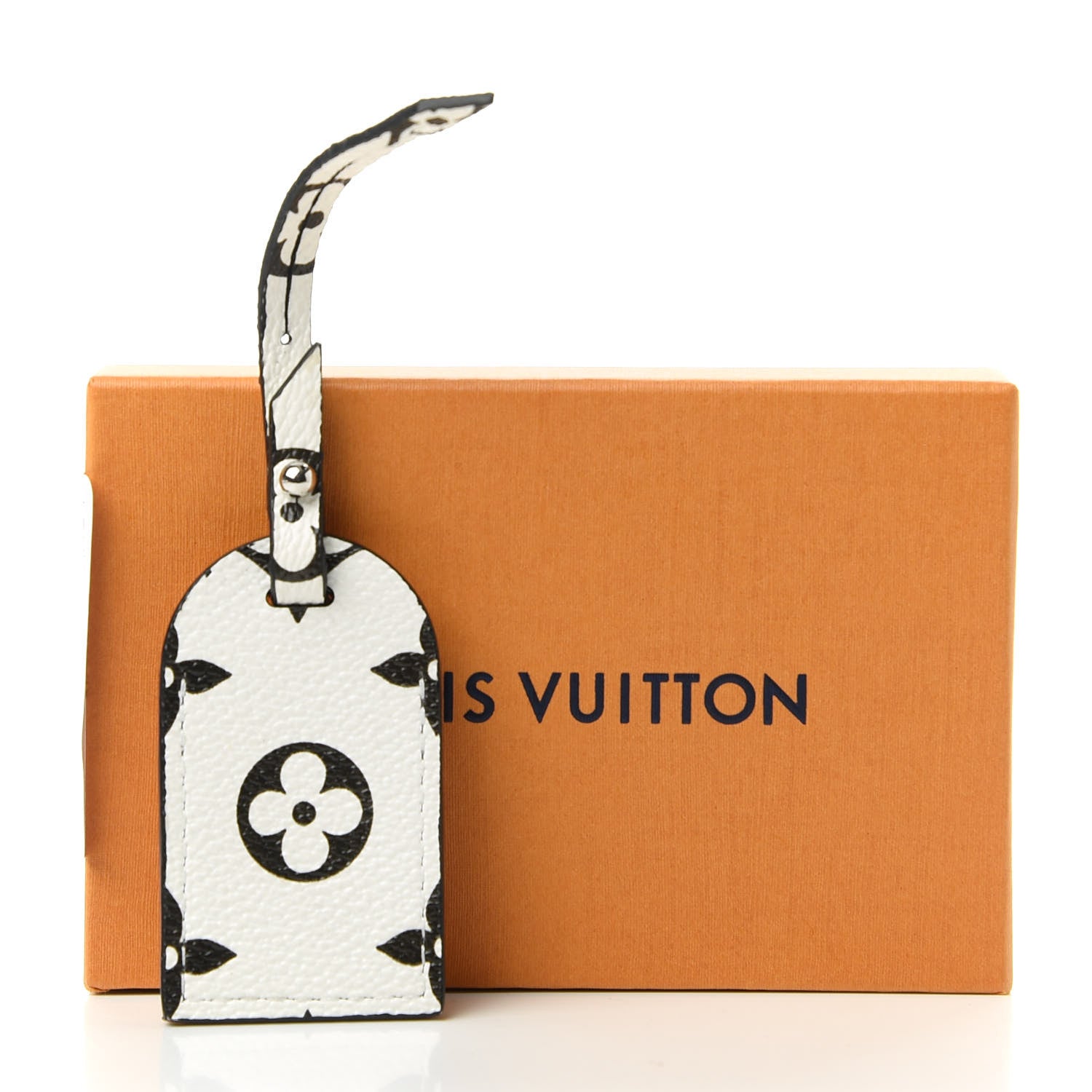 Louis Vuitton Monogram Luggage Tag White Black 3 of 3