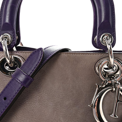 Christian Dior Suede Large Diorissimo Tote Purple 8 of 10