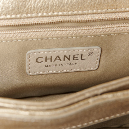 Chanel Metallic Calfskin Quilted Flap Bag Light Gold 6 of 11