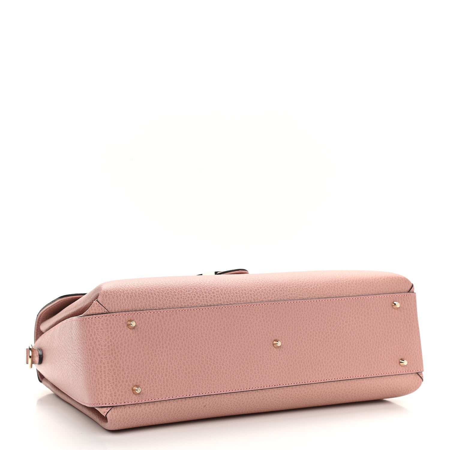Gucci Dollar Calfskin Medium Interlocking G Top Handle Shoulder Bag Soft Pink 4 of 10