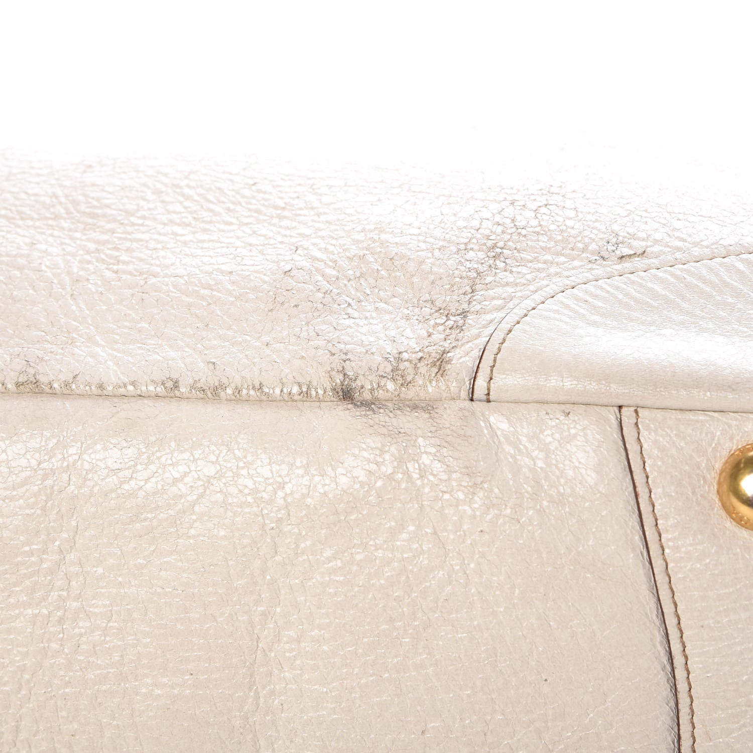 Prada Cervo Lux Chain Shoulder Bag Talco 17 of 18