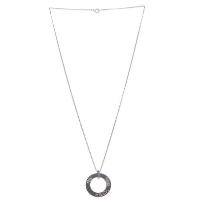 Tiffany Sterling Silver 1837 Open Circle Pendant Necklace 3 of 8