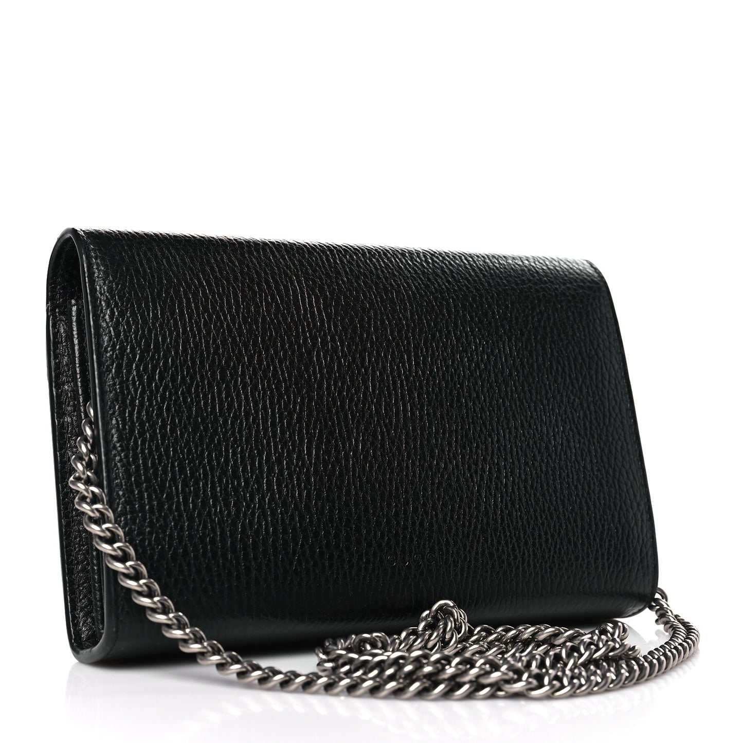 Calfskin Mini Dionysus Chain Wallet Black