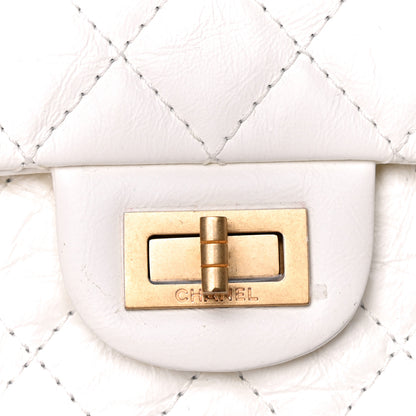 Chanel Aged Calfskin Quilted 2.55 Reissue Mini Flap White 6 of 8