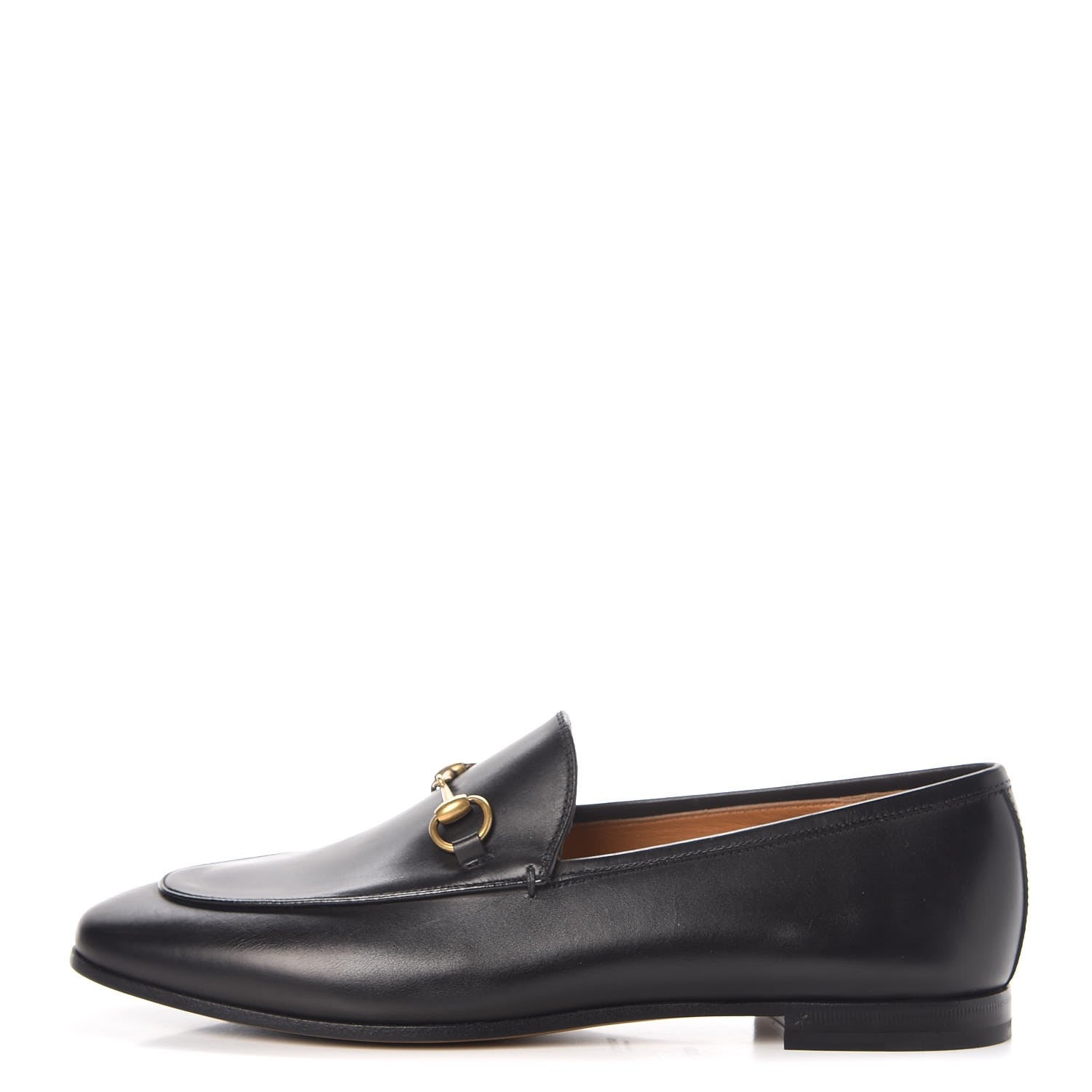 Gucci Calfskin Womens Jordaan Loafers 40.5 Black 1 of 9