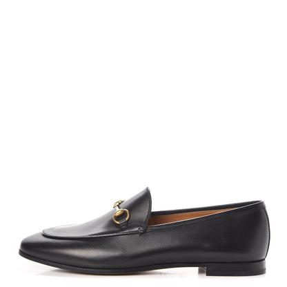 Gucci Calfskin Womens Jordaan Loafers 40.5 Black 1 of 9