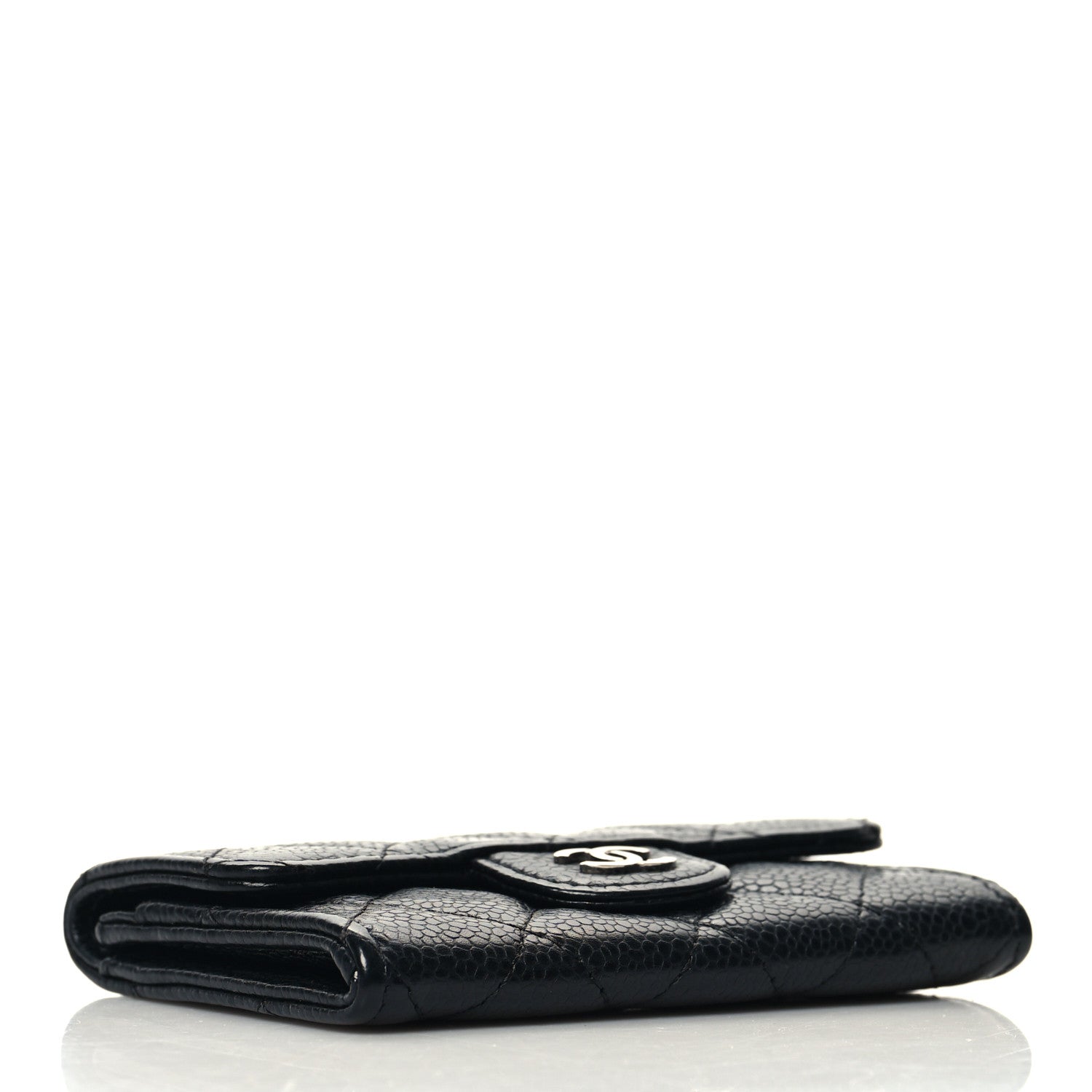 Chanel Caviar Quilted Flap Card Holder Black 4 of 9
