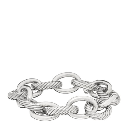 David Yurman Sterling Silver 17mm Extra Large Oval Link Bracelet 1 of 3