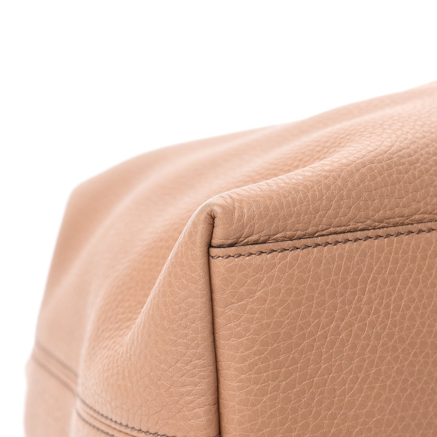 Gucci Pebbled Calfskin Medium Soho Chain Shoulder Bag Rose Beige 8 of 12