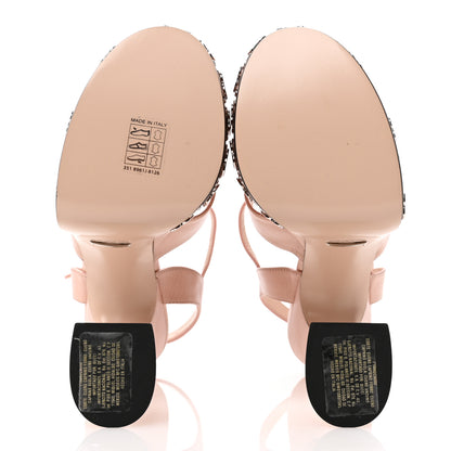 Gucci Malaga Kid Interlocking G Studs 155mm Platform Sandals 35.5 Perfect Pink 6 of 8