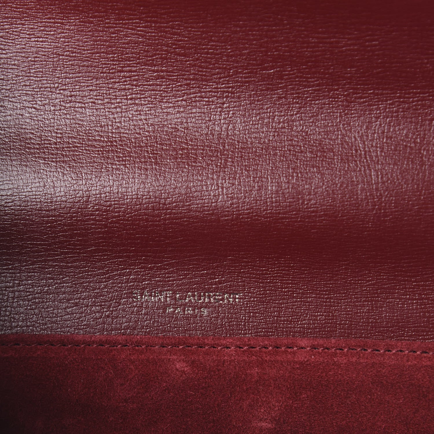 Saint Laurent Calfskin Medium Bellechasse Satchel Palissandre 6 of 8