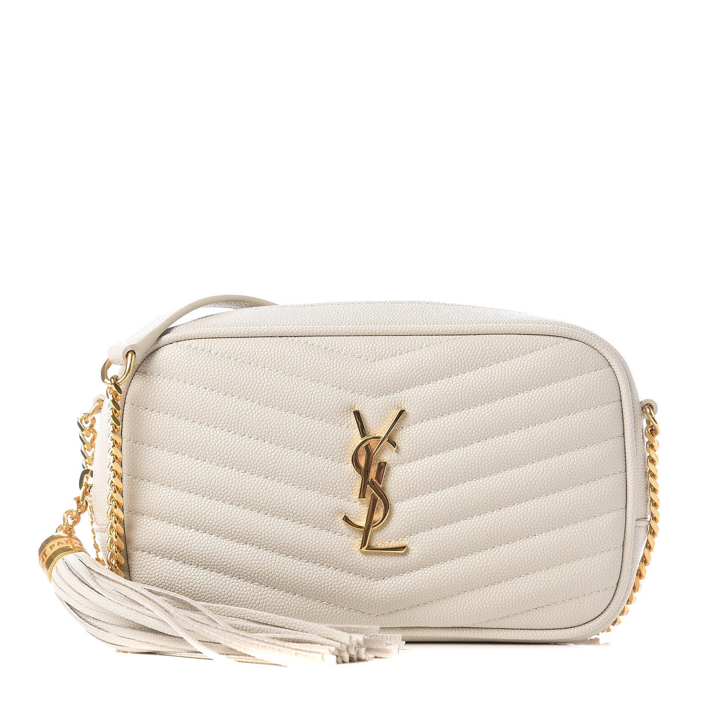 Grain De Poudre Matelasse Monogram Mini Lou Camera Bag Crema Soft