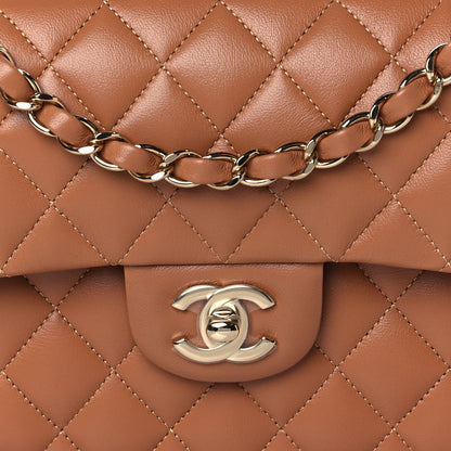 Chanel Lambskin Quilted Small Double Flap Brown 8 of 11
